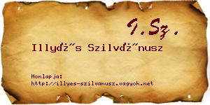 Illyés Szilvánusz névjegykártya